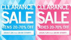 クリアランスセール　MAX70%OFF！